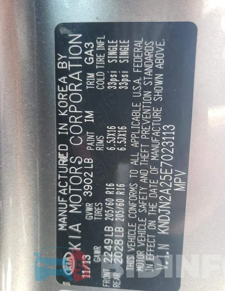 KNDJN2A25E7023113 Photo# 13