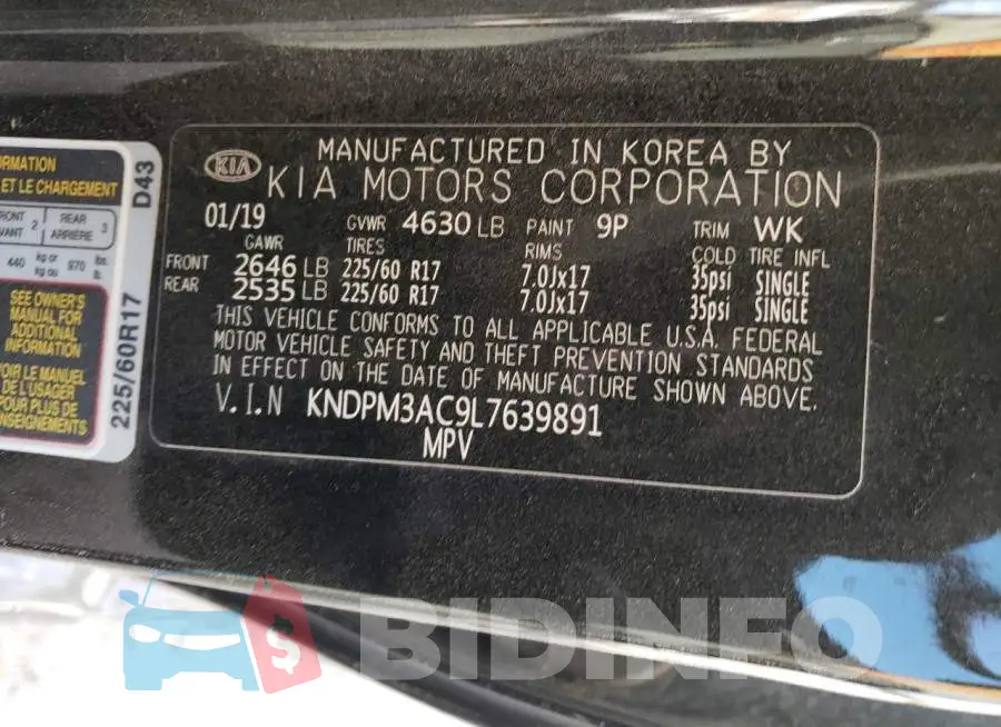 KNDPM3AC9L7639891 Photo# 12
