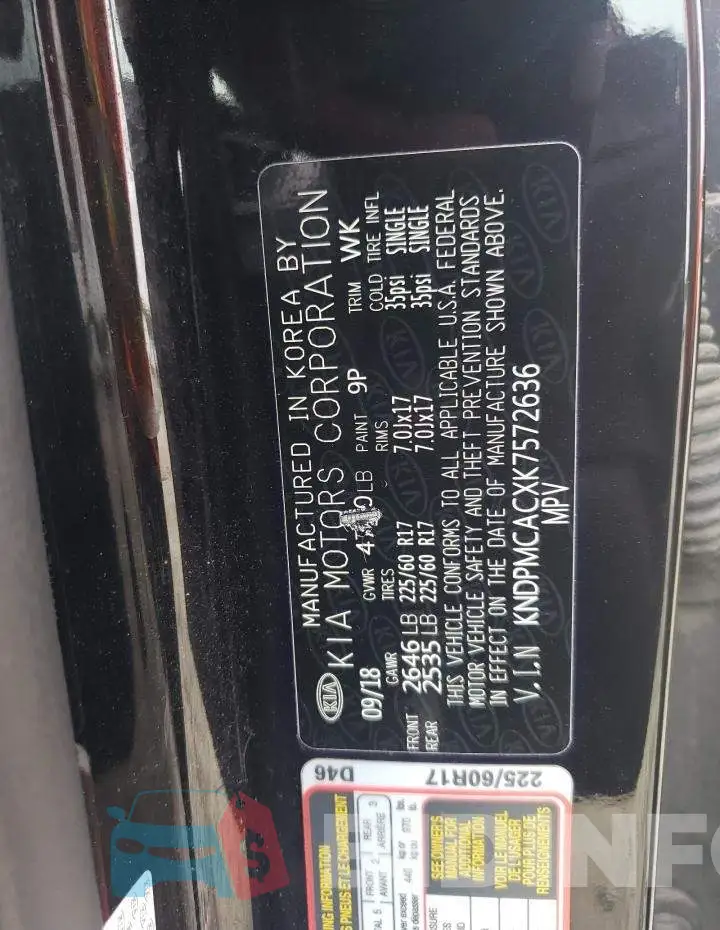 KNDPMCACXK7572636 Photo# 12