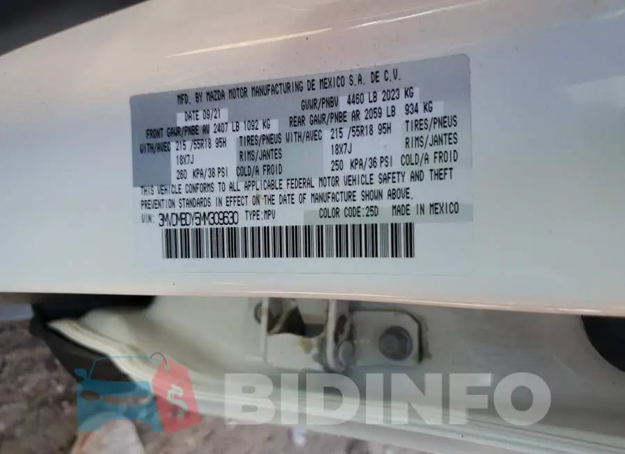 3MVDMBDY5MM309630 Photo# 12