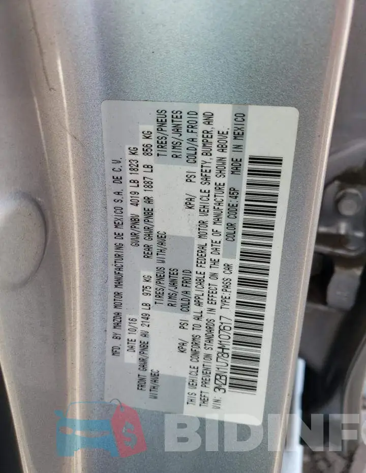 3MZBN1U78HM107617 Photo# 13
