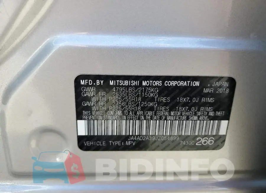 JA4AD2A39JZ054899 Photo# 13