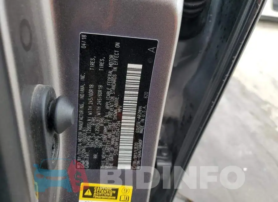 5TDJZRFH0JS547294 Photo# 13