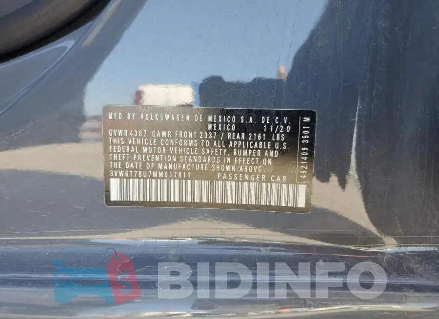 3VW6T7BU7MM017811 Photo# 12