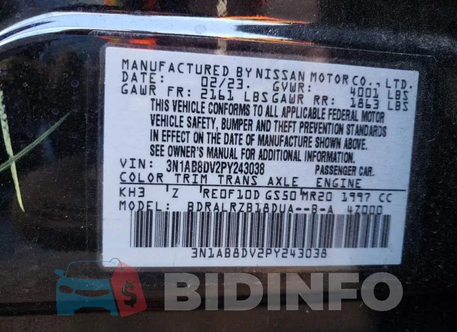 3N1AB8DV2PY243038 Photo# 12