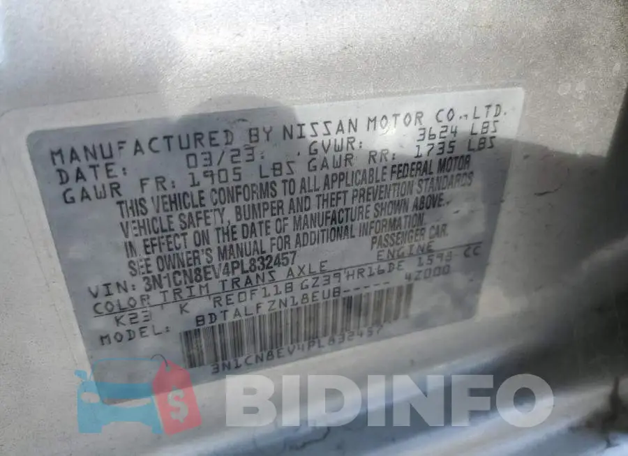 3N1CN8EV4PL832457 Photo# 12