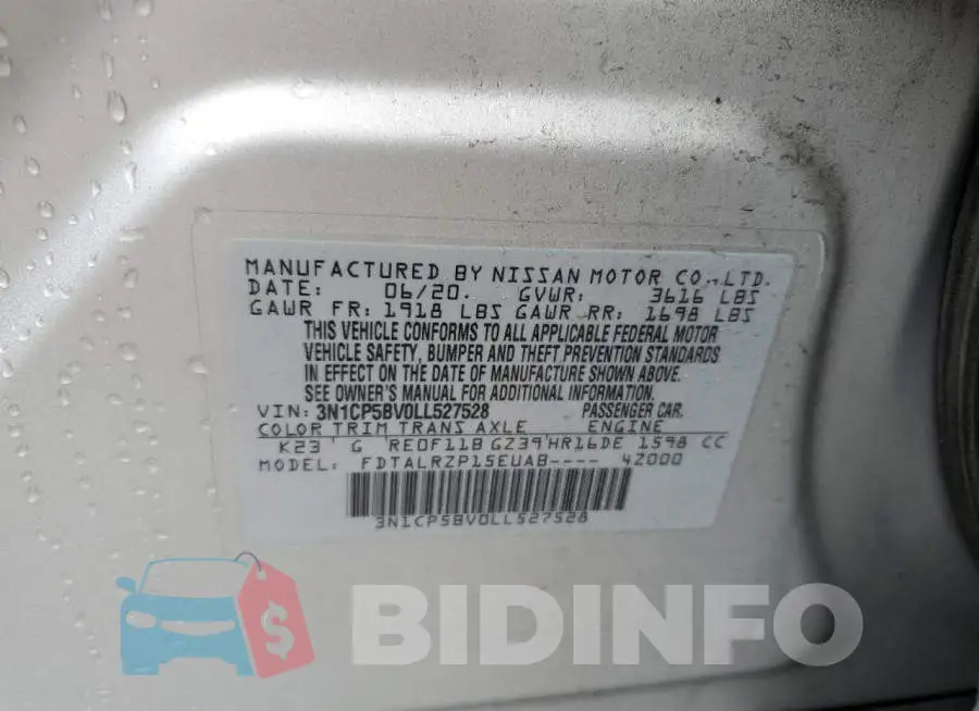 3N1CP5BV0LL527528 Photo# 12