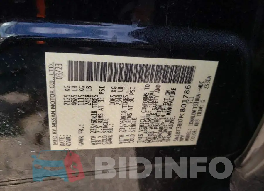 5N1BT3BB7PC801786 Photo# 12