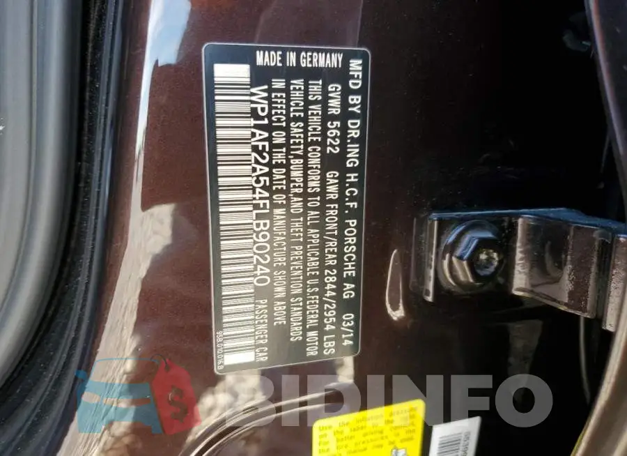 WP1AF2A54FLB90240 Photo# 13
