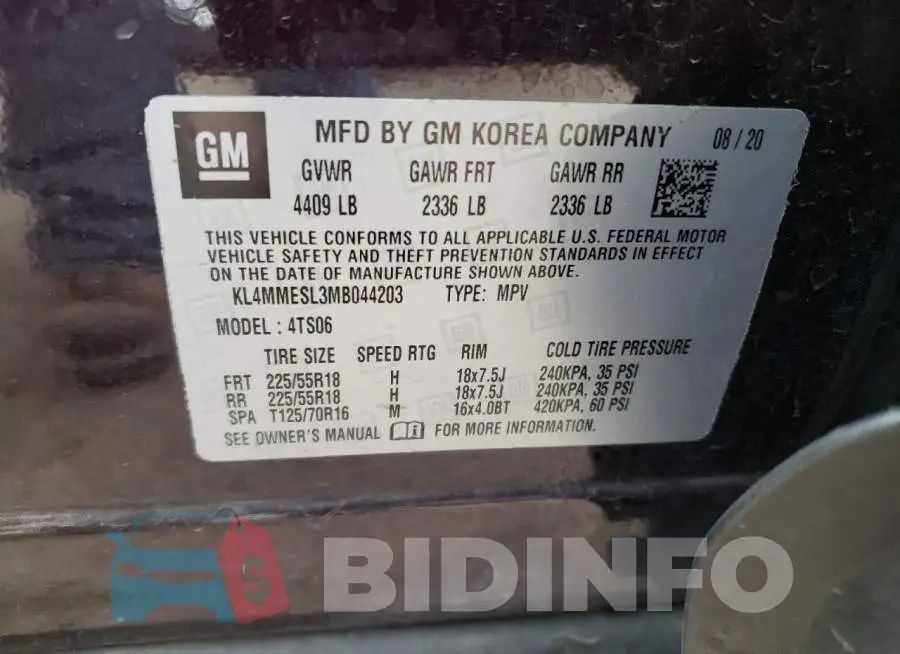 KL4MMESL3MB044203 Photo# 13