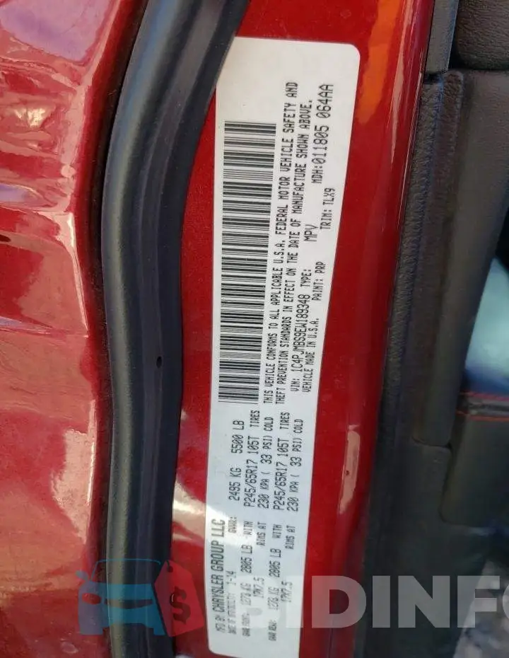 1C4PJMBS9EW189348 Photo# 13