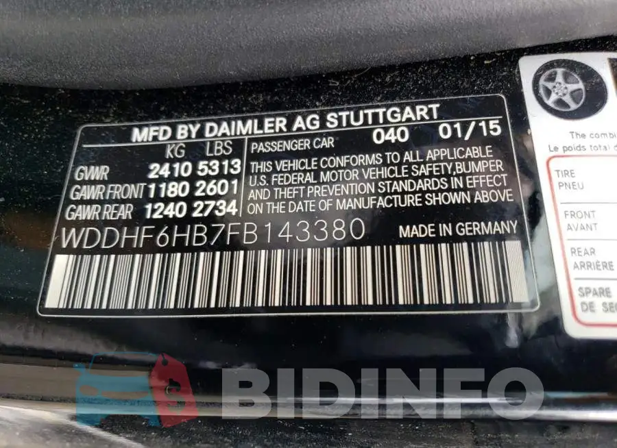 WDDHF6HB7FB143380 Photo# 12
