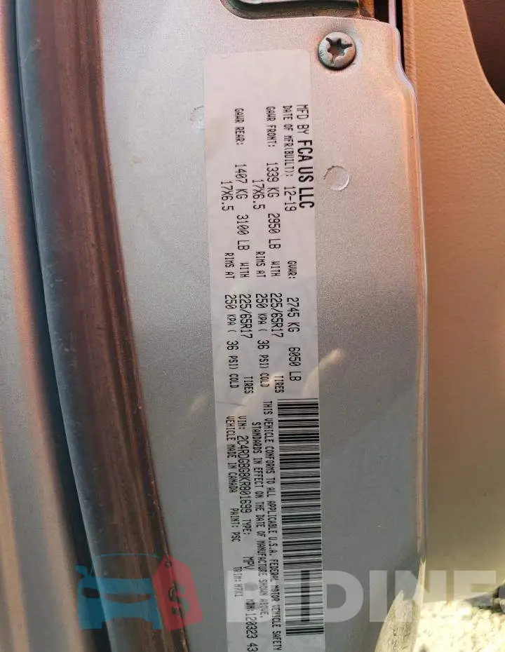 2C4RDGBG8KR801699 Photo# 13