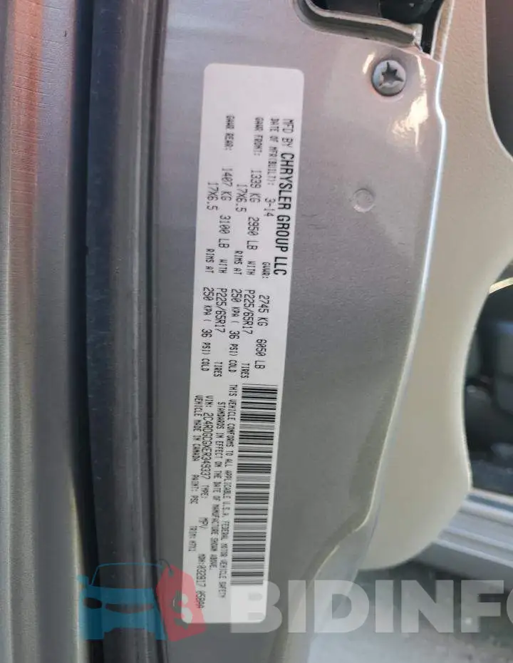 2C4RDGCGXER349337 Photo# 12