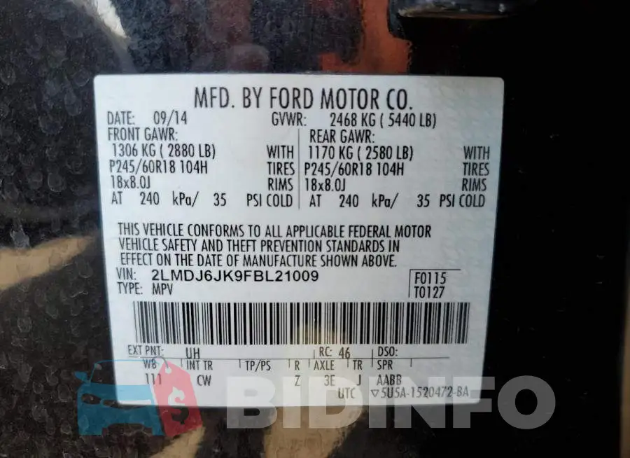 2LMDJ6JK9FBL21009 Photo# 12