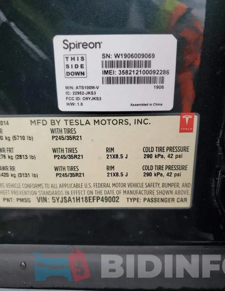 5YJSA1H18EFP49002 Photo# 12