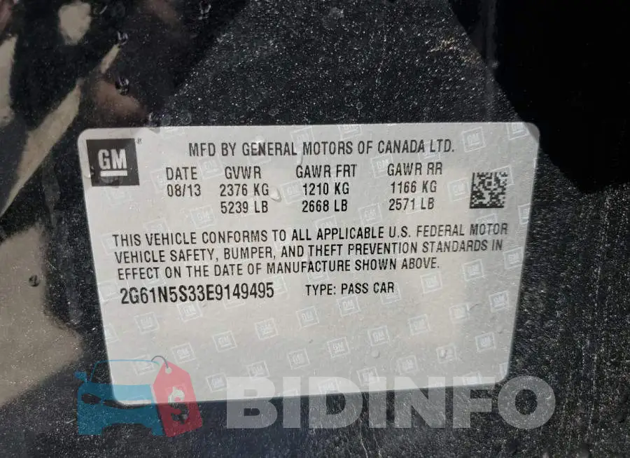 2G61N5S33E9149495 Photo# 12