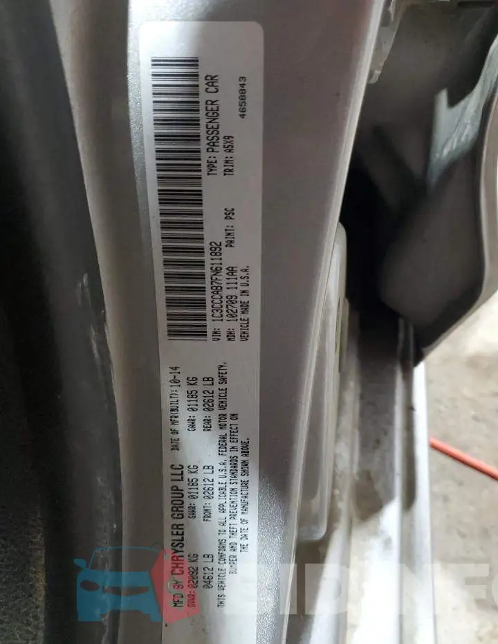 1C3CCCAB7FN611892 Photo# 12