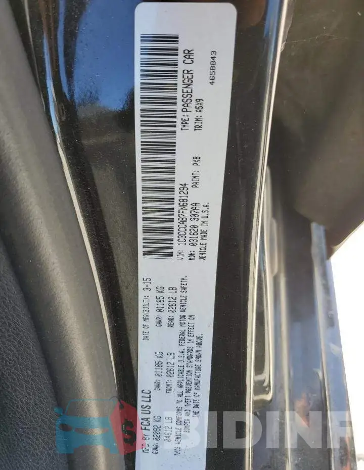 1C3CCCAB7FN681294 Photo# 12