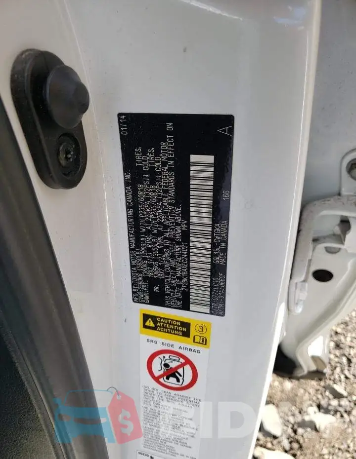 2T2BK1BAXEC244021 Photo# 13