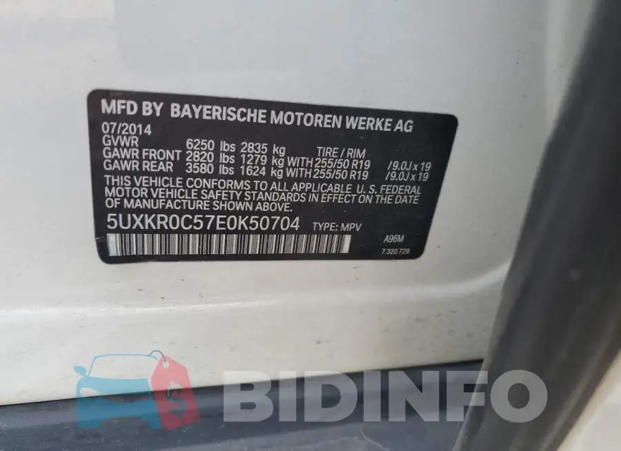 5UXKR0C57E0K50704 Photo# 12