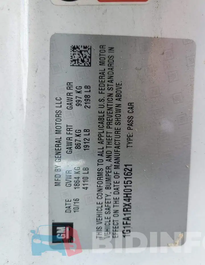 1G1FA1RX4H0151621 Photo# 13