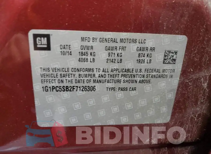 1G1PC5SB2F7126306 Photo# 12