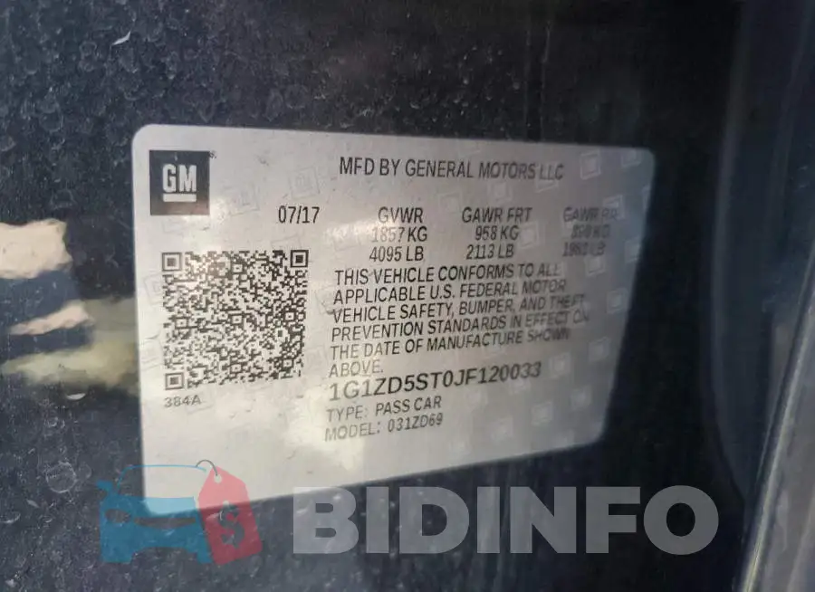 1G1ZD5ST0JF120033 Photo# 12