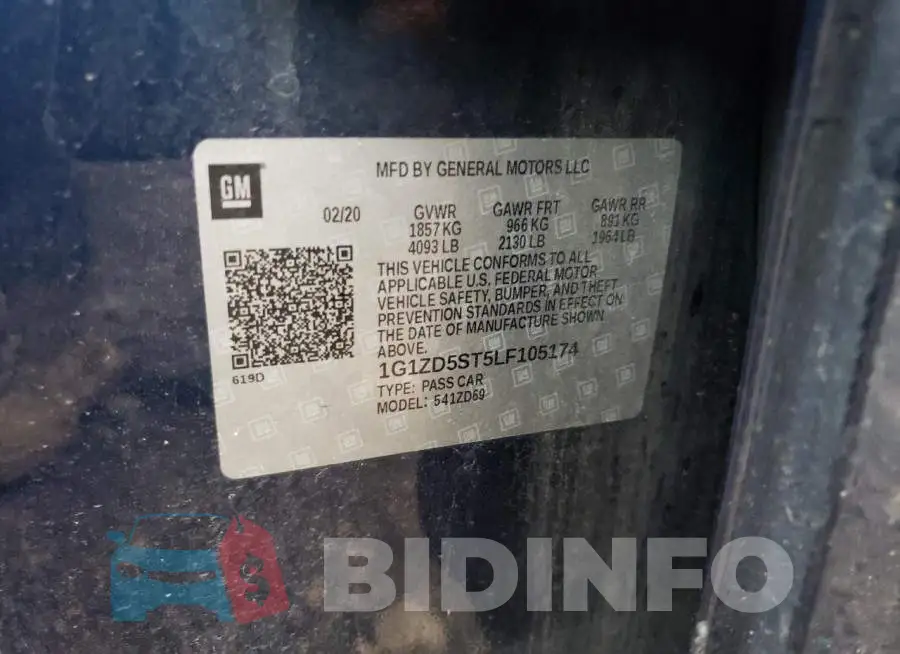 1G1ZD5ST5LF105174 Photo# 12