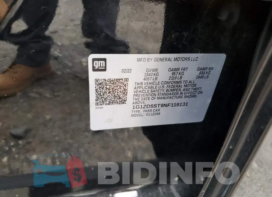 1G1ZD5ST9NF119131 Photo# 12