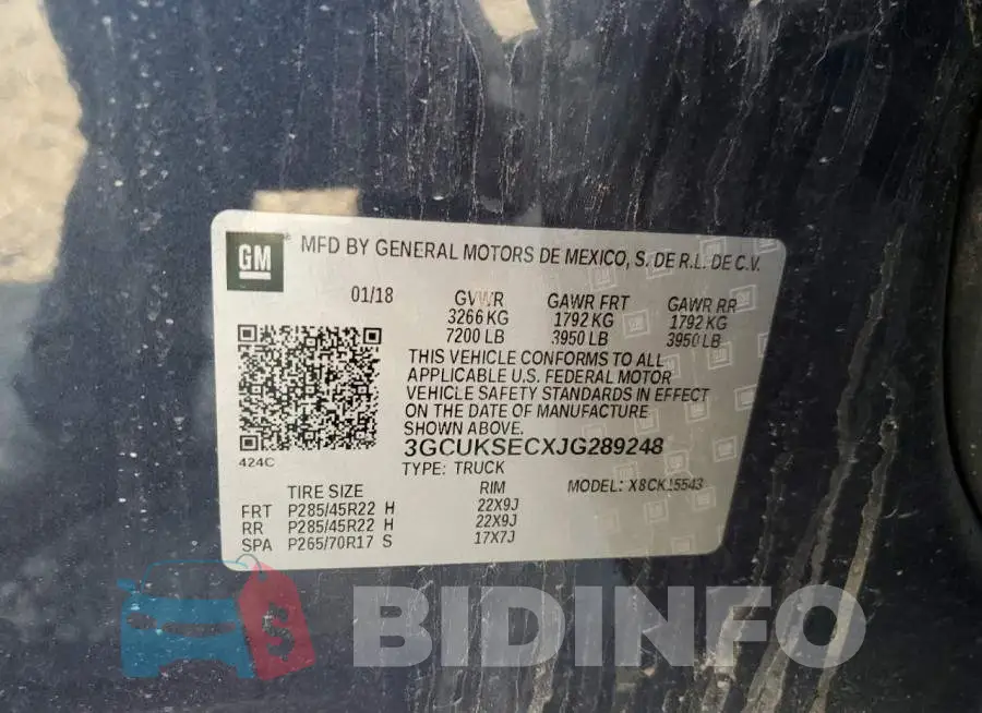 3GCUKSECXJG289248 Photo# 12