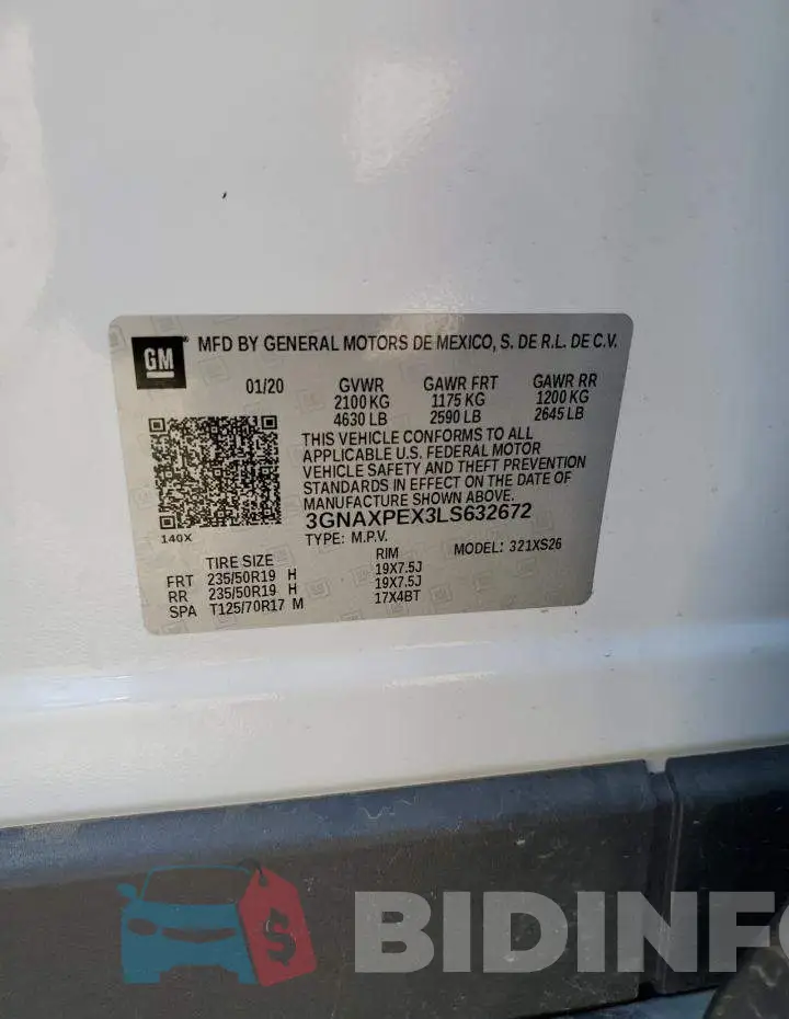 3GNAXPEX3LS632672 Photo# 13