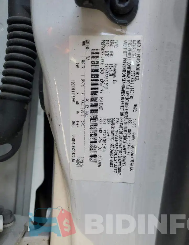 1FADP3E28EL213377 Photo# 12