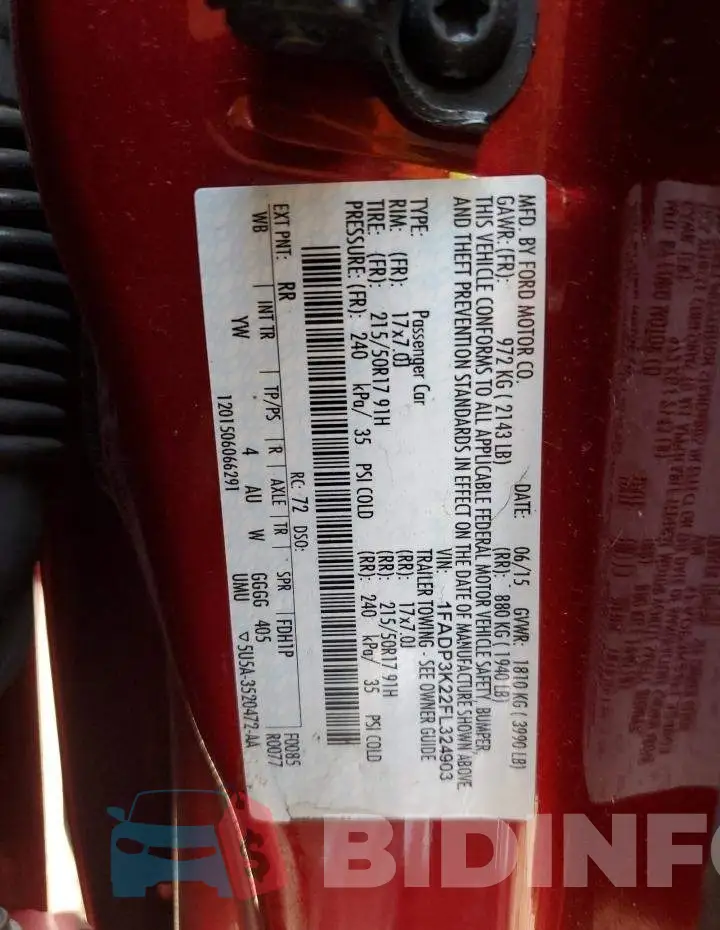 1FADP3K22FL324903 Photo# 13