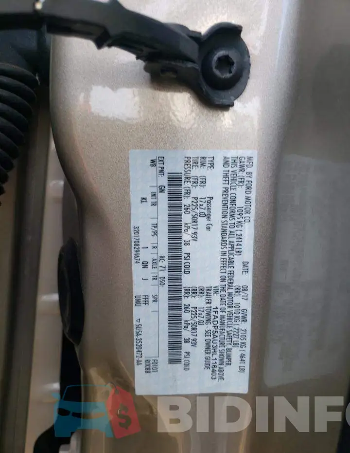 1FADP5AU3HL116403 Photo# 13