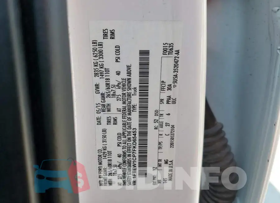 1FTEW1CP7FKD65453 Photo# 12