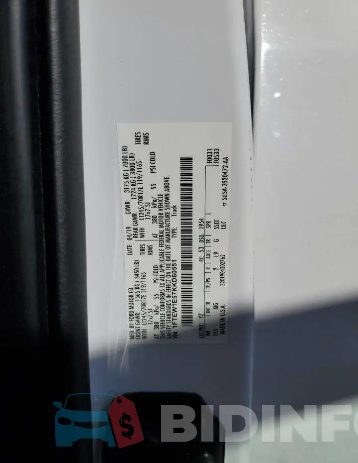 1FTEW1E57KKD60551 Photo# 12