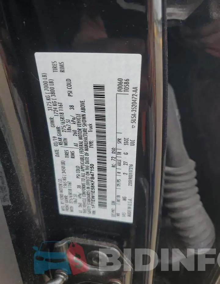 1FTEW1E58KFB47150 Photo# 12