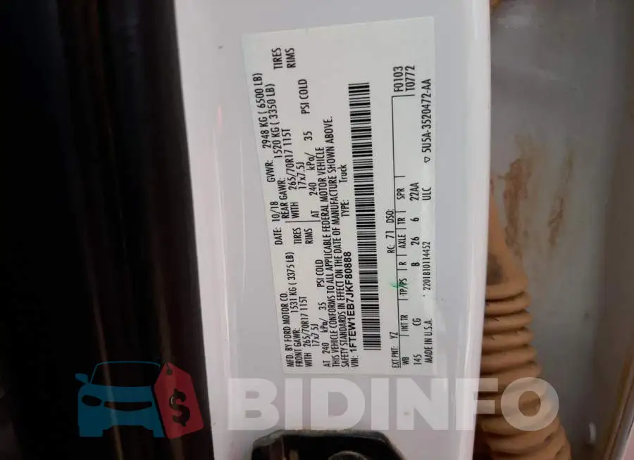 1FTEW1EB7JKF80888 Photo# 12