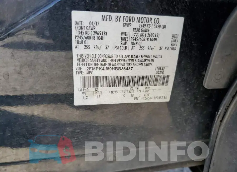 2FMPK4J89HBB86437 Photo# 13