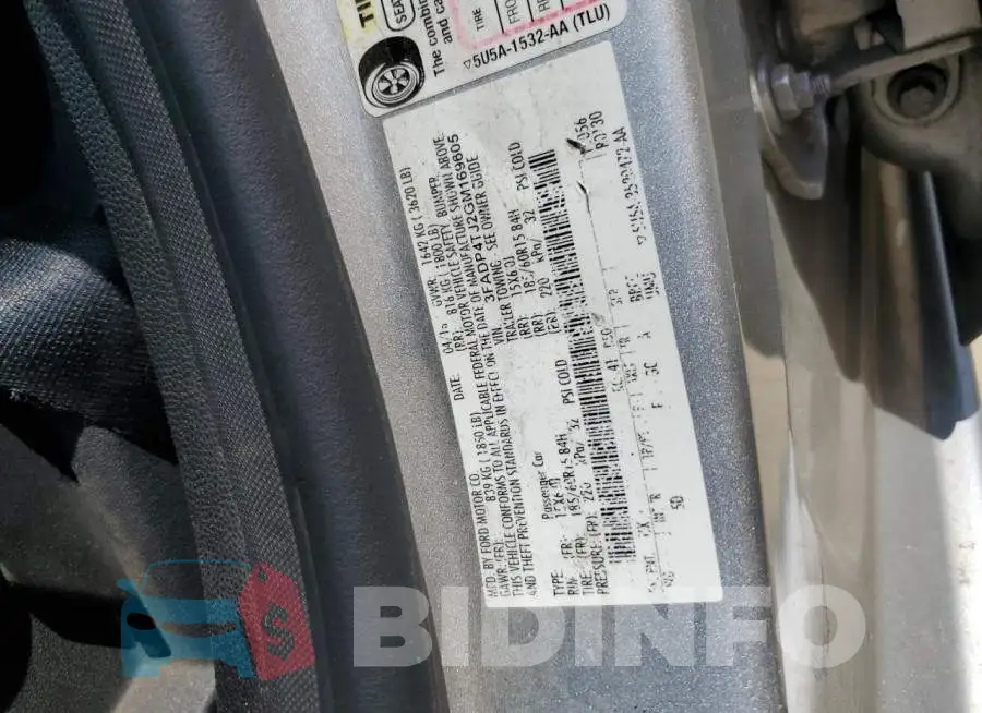 3FADP4TJ2GM169605 Photo# 13