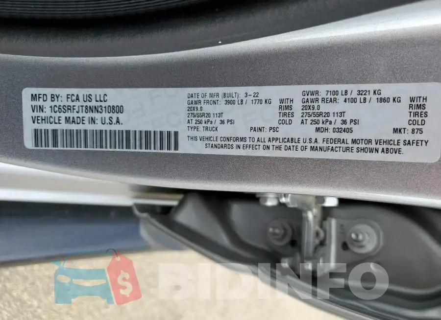 1C6SRFJT8NN310800 Photo# 12