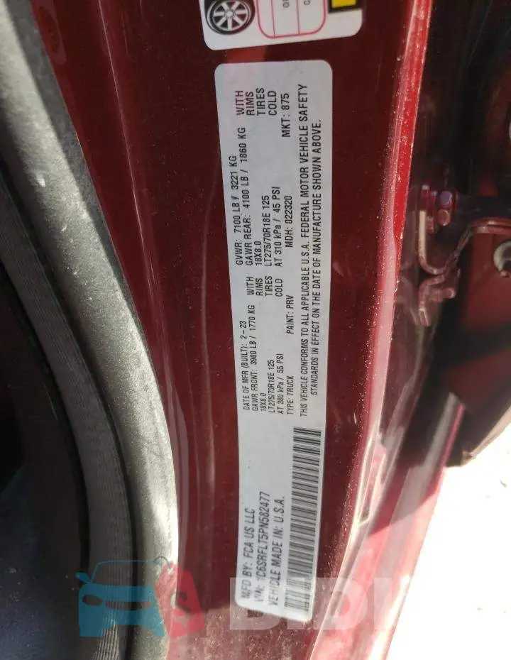 1C6SRFLT5PN582477 Photo# 12