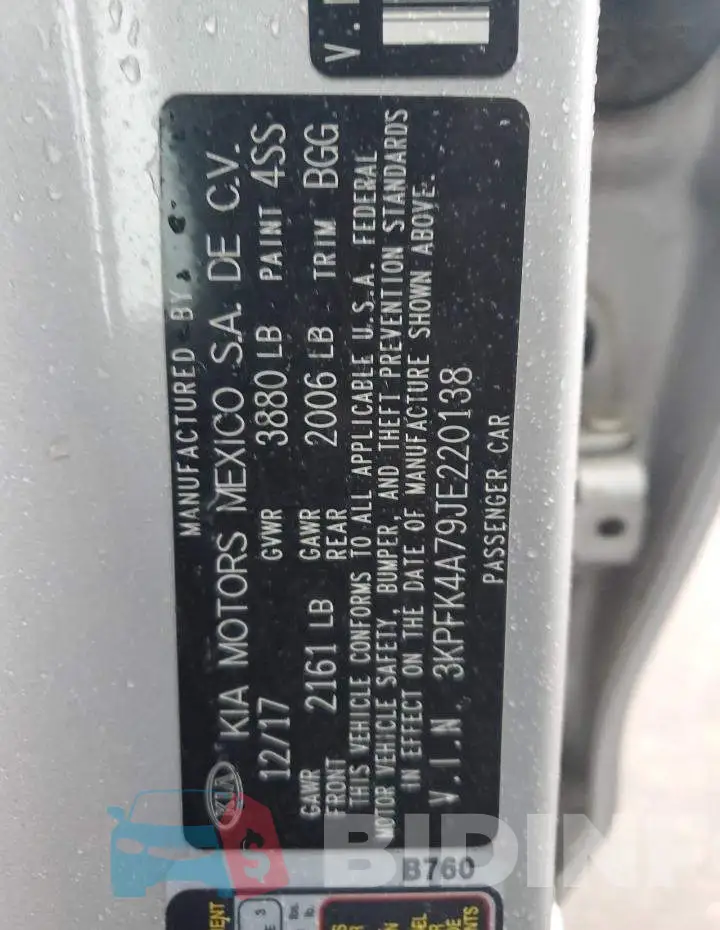 3KPFK4A79JE220138 Photo# 12