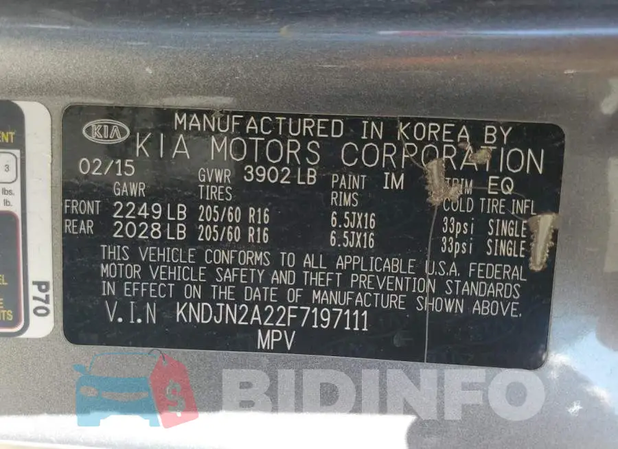 KNDJN2A22F7197111 Photo# 12