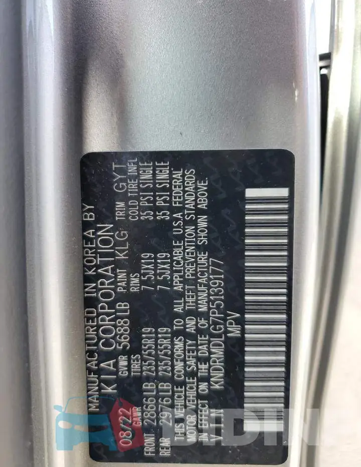 KNDRMDLG7P5139177 Photo# 13