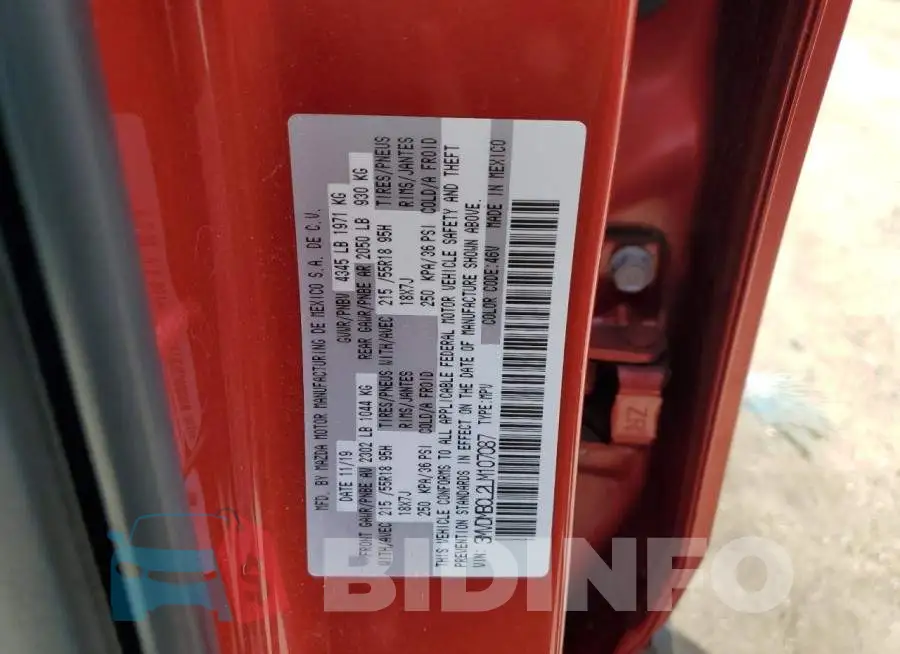 3MVDMBCL2LM107087 Photo# 13