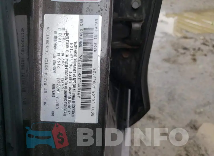 JM1BN1L3XH1105396 Photo# 12