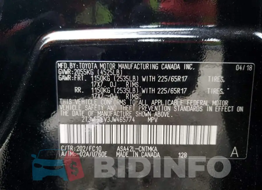 2T3WFREV3JW465774 Photo# 13