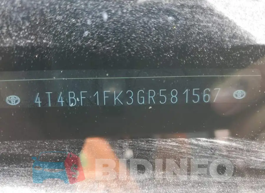 4T4BF1FK3GR581567 Photo# 12